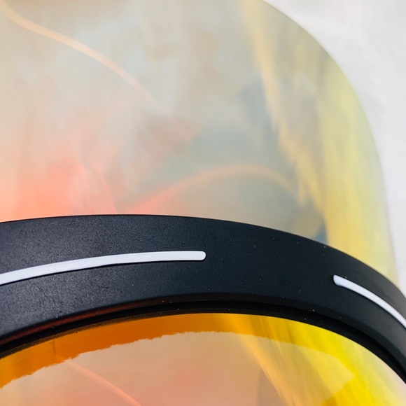 Futuristic sunvisor Mirror red silver orange - Picture 4 of 4